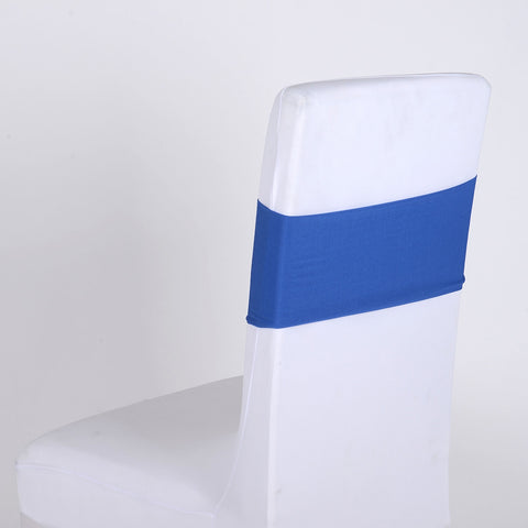 Royal Blue Spandex Chair Sashes FuzzyFabric - Wholesale Ribbons, Tulle Fabric, Wreath Deco Mesh Supplies