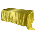 Daffodil - 60 x 126 inch Satin Rectangle Tablecloths FuzzyFabric - Wholesale Ribbons, Tulle Fabric, Wreath Deco Mesh Supplies