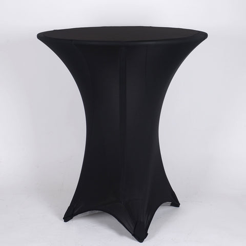 Black - 36" Dia. Spandex Cocktail Tablecloths