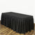 Black - 17 ft. Polyester Table Skirt FuzzyFabric - Wholesale Ribbons, Tulle Fabric, Wreath Deco Mesh Supplies