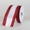 Satin Burgundy & White Colleges Wired Ribbon ( 2-1/2 Inch x 10 Yards ) FuzzyFabric - Wholesale Ribbons, Tulle Fabric, Wreath Deco Mesh Supplies