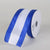 Satin Royal Blue & White Colleges Wired Ribbon ( 2-1/2 Inch x 10 Yards ) FuzzyFabric - Wholesale Ribbons, Tulle Fabric, Wreath Deco Mesh Supplies