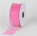 Hot Pink - Sheer Organza Ribbon - ( W: 7/8 Inch | L: 25 Yards ) FuzzyFabric - Wholesale Ribbons, Tulle Fabric, Wreath Deco Mesh Supplies