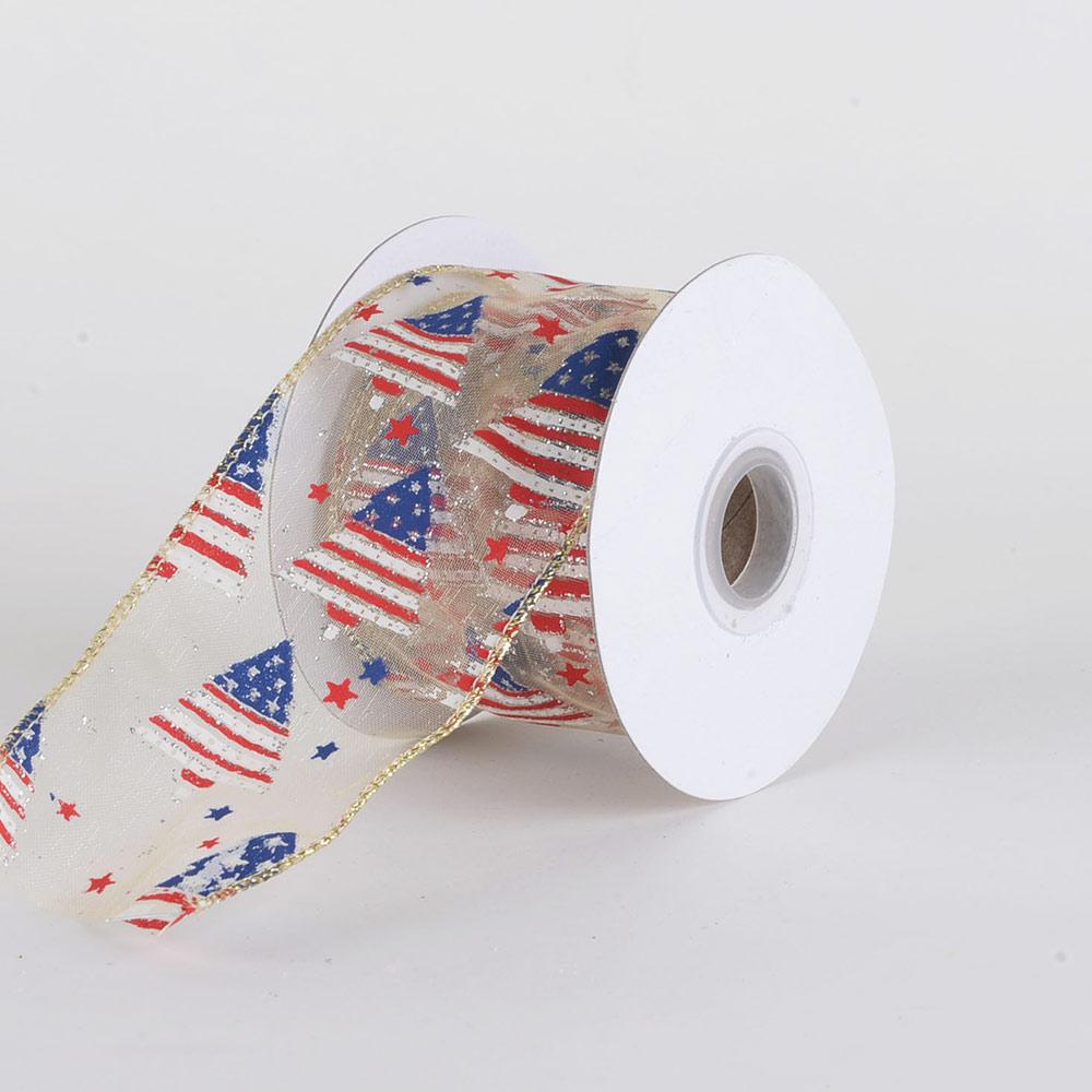 Christmas Organza Ribbon (2-1/2 Inch x 10 Yards ) - X123030