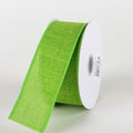 Lime  - Canvas Ribbon - ( W: 1-1/2 inch | L: 10 Yards ) FuzzyFabric - Wholesale Ribbons, Tulle Fabric, Wreath Deco Mesh Supplies