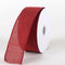 Dark Red - Canvas Ribbon - ( W: 1-1/2 inch | L: 10 Yards ) FuzzyFabric - Wholesale Ribbons, Tulle Fabric, Wreath Deco Mesh Supplies