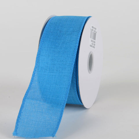 Turquoise - Canvas Ribbon - ( W: 1-1/2 inch | L: 10 Yards ) FuzzyFabric - Wholesale Ribbons, Tulle Fabric, Wreath Deco Mesh Supplies