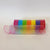 Rainbow Iridescent Lines - Metallic Stripes Burlap Mesh ( 10 Inch x 10 Yards ) FuzzyFabric - Wholesale Ribbons, Tulle Fabric, Wreath Deco Mesh Supplies