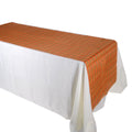 Orange Checkered Overlay - ( 28 x 108 Inches ) FuzzyFabric - Wholesale Ribbons, Tulle Fabric, Wreath Deco Mesh Supplies