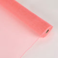 Coral - Floral Mesh Wrap Solid Color ( 21 Inch x 10 Yards ) FuzzyFabric - Wholesale Ribbons, Tulle Fabric, Wreath Deco Mesh Supplies