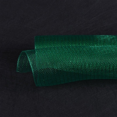 Hunter Green - Deco Mesh Wrap Metallic Stripes ( 21 Inch x 10 Yards ) FuzzyFabric - Wholesale Ribbons, Tulle Fabric, Wreath Deco Mesh Supplies