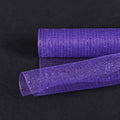 Purple - Deco Mesh Wrap Metallic Stripes ( 10 Inch x 10 Yards ) FuzzyFabric - Wholesale Ribbons, Tulle Fabric, Wreath Deco Mesh Supplies