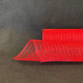 Red Deco Mesh Burlap Stripes - 10 Inch x 10 Yards FuzzyFabric - Wholesale Ribbons, Tulle Fabric, Wreath Deco Mesh Supplies