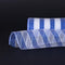 Royal Blue with White - Poly Deco Mesh Wrap with Laser Mono Stripe ( 10 Inch x 10 Yards ) FuzzyFabric - Wholesale Ribbons, Tulle Fabric, Wreath Deco Mesh Supplies