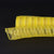 Yellow - Deco Mesh Eyelash Metallic Stripes (10 Inch x 10 Yards) FuzzyFabric - Wholesale Ribbons, Tulle Fabric, Wreath Deco Mesh Supplies