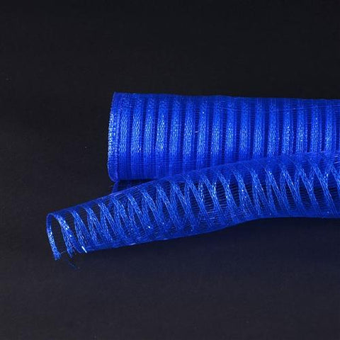 Royal Blue - Deco Mesh Laser Eyelash - (10 Inch x 10 Yards) FuzzyFabric - Wholesale Ribbons, Tulle Fabric, Wreath Deco Mesh Supplies