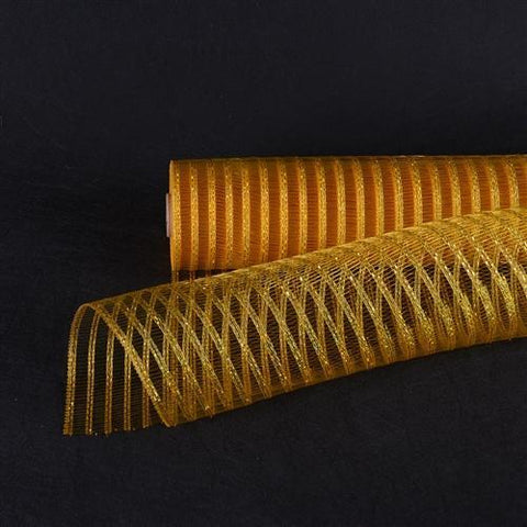 Light Gold - Deco Mesh Laser Eyelash - (10 Inch x 10 Yards) FuzzyFabric - Wholesale Ribbons, Tulle Fabric, Wreath Deco Mesh Supplies