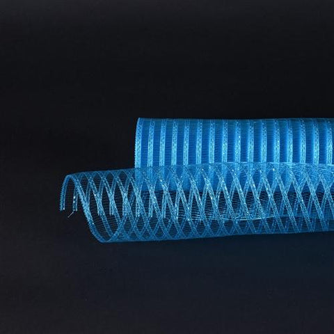 Turquoise - Deco Mesh Laser Eyelash ( 10 Inch x 10 Yards ) FuzzyFabric - Wholesale Ribbons, Tulle Fabric, Wreath Deco Mesh Supplies