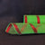 Green Red - Metallic Stripes Burlap Mesh ( 10 Inch x 10 Yards ) FuzzyFabric - Wholesale Ribbons, Tulle Fabric, Wreath Deco Mesh Supplies