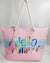 Beach Bag - ZX-12687B FuzzyFabric - Wholesale Ribbons, Tulle Fabric, Wreath Deco Mesh Supplies
