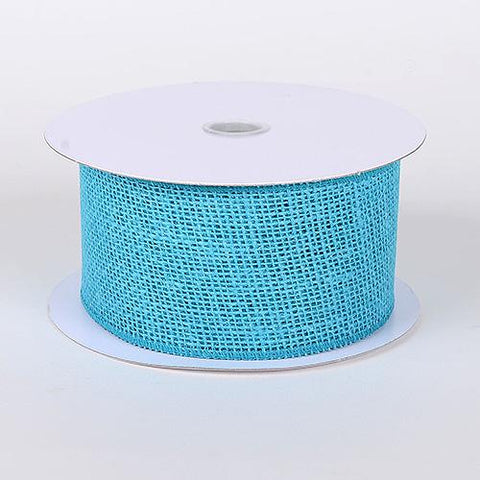 Turquoise - Burlap Ribbon - ( W: 1-1/2 inch | L: 10 Yards ) FuzzyFabric - Wholesale Ribbons, Tulle Fabric, Wreath Deco Mesh Supplies