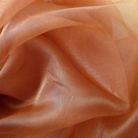 Copper - Wedding Organza Fabric Decor - ( W: 58 inch | L: 360 Inches ) FuzzyFabric - Wholesale Ribbons, Tulle Fabric, Wreath Deco Mesh Supplies