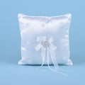 Ring Bearer Pillow White ( 7 Inch x 7 Inch ) - 5810W FuzzyFabric - Wholesale Ribbons, Tulle Fabric, Wreath Deco Mesh Supplies