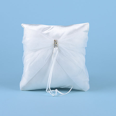 Ring Bearer Pillow Ivory ( 7 Inch x 7 Inch ) - 5807I FuzzyFabric - Wholesale Ribbons, Tulle Fabric, Wreath Deco Mesh Supplies