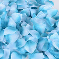 Turquoise - Silk Flower Petal ( 400 Petals ) FuzzyFabric - Wholesale Ribbons, Tulle Fabric, Wreath Deco Mesh Supplies
