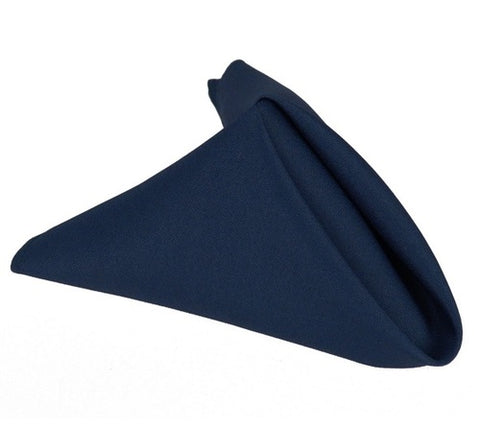 Navy Blue - 17 x 17 Inch Polyester Napkins ( 5 Pieces ) FuzzyFabric - Wholesale Ribbons, Tulle Fabric, Wreath Deco Mesh Supplies