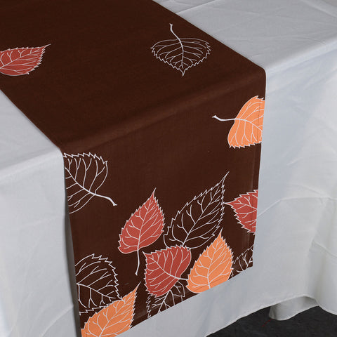 13 x 90 Inch Fall Collection Table Runner - F03 FuzzyFabric - Wholesale Ribbons, Tulle Fabric, Wreath Deco Mesh Supplies