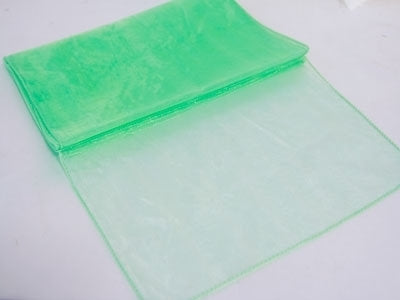 Mint - 14 x 108 inch Organza Table Runners FuzzyFabric - Wholesale Ribbons, Tulle Fabric, Wreath Deco Mesh Supplies