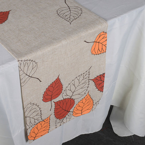 13 x 90 Inch Fall Collection Table Runner - F02 FuzzyFabric - Wholesale Ribbons, Tulle Fabric, Wreath Deco Mesh Supplies