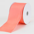 Coral - Wired Budget Satin Ribbon - ( W: 1-1/2 Inch | L: 10 Yards ) FuzzyFabric - Wholesale Ribbons, Tulle Fabric, Wreath Deco Mesh Supplies