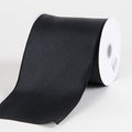 Black - Budget Satin Ribbon - ( W: 4 inch | L: 10 Yards ) FuzzyFabric - Wholesale Ribbons, Tulle Fabric, Wreath Deco Mesh Supplies