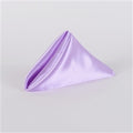 Lavender - 20 x 20 Inch Satin Table Napkins ( 5 Pieces ) FuzzyFabric - Wholesale Ribbons, Tulle Fabric, Wreath Deco Mesh Supplies