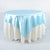 Light Blue - 90 x 90 Inch Satin Square Table Overlays FuzzyFabric - Wholesale Ribbons, Tulle Fabric, Wreath Deco Mesh Supplies