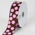 Chocolate with Pink Dots Grosgrain Ribbon Jumbo Dots - ( W: 1-1/2 Inch | L: 25 Yards ) FuzzyFabric - Wholesale Ribbons, Tulle Fabric, Wreath Deco Mesh Supplies