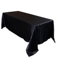 Black - 90 x 132 inch Satin Rectangle Tablecloths FuzzyFabric - Wholesale Ribbons, Tulle Fabric, Wreath Deco Mesh Supplies