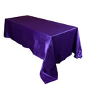 Purple - 90 x 132 inch Satin Rectangle Tablecloths FuzzyFabric - Wholesale Ribbons, Tulle Fabric, Wreath Deco Mesh Supplies