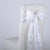 White - 7 x 108 inch Pintuck Satin Chair Sashes ( 10 Pieces ) FuzzyFabric - Wholesale Ribbons, Tulle Fabric, Wreath Deco Mesh Supplies