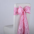 Pink - 7 x 108 inch Pintuck Satin Chair Sashes ( 10 Pieces ) FuzzyFabric - Wholesale Ribbons, Tulle Fabric, Wreath Deco Mesh Supplies