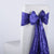 Purple - 7 x 108 inch Pintuck Satin Chair Sashes ( 10 Pieces ) FuzzyFabric - Wholesale Ribbons, Tulle Fabric, Wreath Deco Mesh Supplies