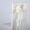 Ivory - 7 x 108 inch Pintuck Satin Chair Sashes ( 10 Pieces ) FuzzyFabric - Wholesale Ribbons, Tulle Fabric, Wreath Deco Mesh Supplies