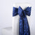 Navy - 7 x 108 inch Pintuck Satin Chair Sashes ( 10 Pieces ) FuzzyFabric - Wholesale Ribbons, Tulle Fabric, Wreath Deco Mesh Supplies