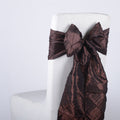 Chocolate Brown - 7 x 108 inch Pintuck Satin Chair Sashes ( 10 Pieces ) FuzzyFabric - Wholesale Ribbons, Tulle Fabric, Wreath Deco Mesh Supplies