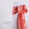 Coral - 7 x 108 inch Pintuck Satin Chair Sashes ( 10 Pieces ) FuzzyFabric - Wholesale Ribbons, Tulle Fabric, Wreath Deco Mesh Supplies