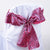Shocking Pink - 6 x 106 inch Animal Print Satin Chair Sash ( 10 Piece ) FuzzyFabric - Wholesale Ribbons, Tulle Fabric, Wreath Deco Mesh Supplies