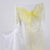 Daffodil - 8 x 108 Inch Organza Chair Sash ( 10 Piece ) FuzzyFabric - Wholesale Ribbons, Tulle Fabric, Wreath Deco Mesh Supplies