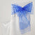 Royal Blue - 8 x 108 Inch Organza Chair Sash ( 10 Piece ) FuzzyFabric - Wholesale Ribbons, Tulle Fabric, Wreath Deco Mesh Supplies